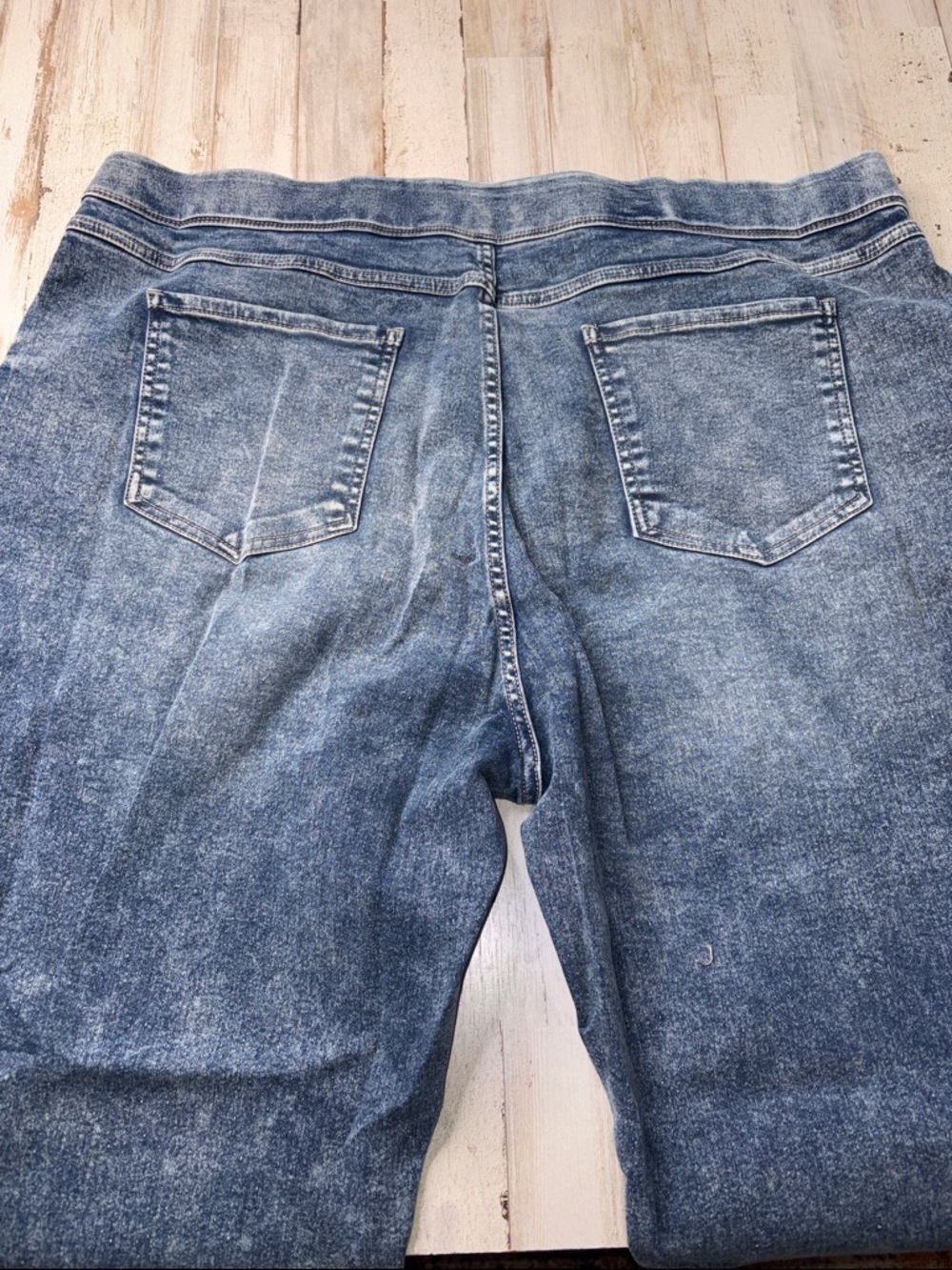 Terra & Sky  Jeggings Skinny Hgh Rise Washed Blue Size 2X (20-22W) - Picture 10 of 12
